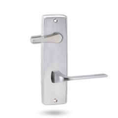 INT SQ END PLATE - ACCESSIBILE TURN AND LEVER 123 SATIN CHROME