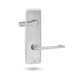 INT SQ END PLATE - ACCESSIBILE TURN AND LEVER 132 SATIN CHROME