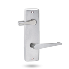 INT SQ END PLATE - ACCESSIBILE TURN AND LEVER 133 SATIN CHROME