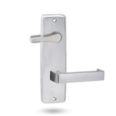 INT SQ END PLATE - ACCESSIBILE TURN AND LEVER 142 SATIN CHROME