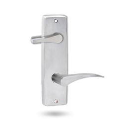 INT SQ END PLATE - ACCESSIBILE TURN AND LEVER 153 LH SATIN CHROME