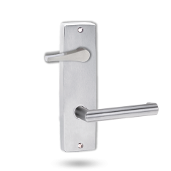 INT SQ END PLATE - ACCESSIBILE TURN AND LEVER 155 SATIN CHROME