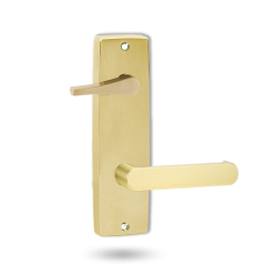 INT SQ END PLATE - ACCESSIBILE TURN AND LEVER 166 POLISHED BRASS