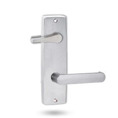 INT SQ END PLATE - ACCESSIBILE TURN AND LEVER 166 SATIN CHROME
