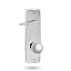 INT SQ END PLATE - ACCESSIBILE TURN AND KNOB 20 SATIN CHROME