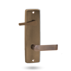 INT SQ END PLATE - ACCESSIBILE TURN AND LEVER 59 OIL RUBBED BRONZE