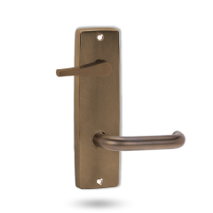 INT SQ END PLATE - ACCESSIBILE TURN AND LEVER 70 ARCHITECTURAL BRONZE