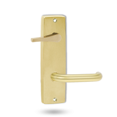 INT SQ END PLATE - ACCESSIBILE TURN AND LEVER 70 POLISHED BRASS