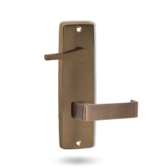 INT SQ END PLATE - ACCESSIBILE TURN AND LEVER 90 ARCHITECTURAL BRONZE