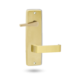 INT SQ END PLATE - ACCESSIBILE TURN AND LEVER 90 POLISHED BRASS