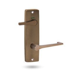 INT SQ END PLATE - PRIVACY INDICATING ACCESSIBILE TURN AND LEVER 145 OIL RUBBED BRONZE