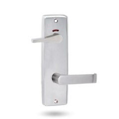 INT SQ END PLATE - PRIVACY INDICATING ACCESSIBILE TURN AND LEVER 59 SATIN CHROME