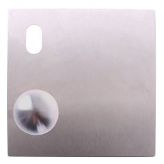 200 EXTERIOR PLATE WITH CYLINDER HOLE & 20 KNOB LH STAINLESS STEEL