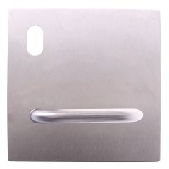 200 EXTERIOR PLATE WITH CYLINDER HOLE & 70 LEVER LH STAINLESS STEEL