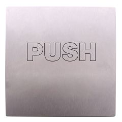 200 EXTERIOR PLATE PUSH OUTLINE STAINLESS STEEL
