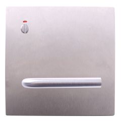 200 EXTERIOR PLATE WITH PRIVACY INDICATOR EMERGENCY TURN & 97 LEVER LH STAINLESS STEEL