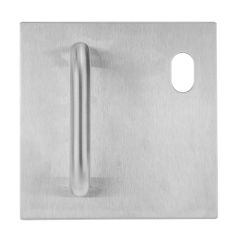 200 EXTERIOR PLATE WITH CYLINDER HOLE & P1 PULL HANDLE RH STAINLESS STEEL