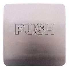 202 EXTERIOR PLATE PUSH OUTLINE STAINLESS STEEL