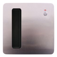 202 EXTERIOR PLATE WITH FLUSH PULL & PRIVACY IND EMERGENCY TURN RH STAINLESS STEEL