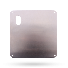 203 INTERIOR PLATE WITH CYLINDER HOLE LH STAINLESS STEEL
