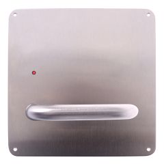 203 INTERIOR PLATE WITH LED & 96 LEVER LH STAINLESS STEEL