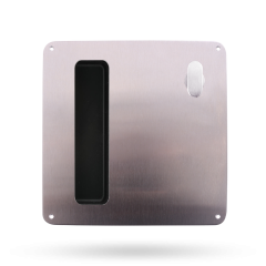 203 INTERIOR PLATE WITH TURN & FLUSH PULL RH STAINLESS STEEL