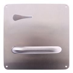 203 INTERIOR PLATE WITH DISABLED TURN & 96 LEVER LH STAINLESS STEEL