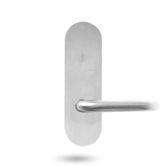 212 EXTERIOR PLATE & 96 LEVER NATURAL ANODISED ALUMINIUM