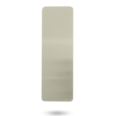 EXT 10MM RADIUS CNR PUSH - PLAIN PLATE AGED BRASS