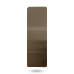 EXT 10MM RADIUS CNR PUSH - PLAIN PLATE ARCHITECTURAL BRONZE UNLACQUER