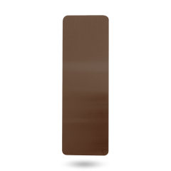 EXT 10MM RADIUS CNR PUSH - PLAIN PLATE OIL RUBBED BRONZE