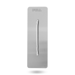 EXT 10MM RADIUS CNR PULL - P3 HANDLE AND PULL TEXT STAINLESS STEEL