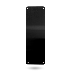 INT 10MM RADIUS CNR PUSH - PLAIN PLATE BLACK