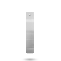 EXT PLATE 10MM RADIUS CNR - EMERGENCY TURN ONLY STAINLESS STEEL