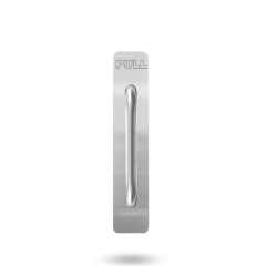 EXT PLATE 10MM RADIUS CNR - PULL OUTLINE AND PULL HANDLE P2 STAINLESS STEEL