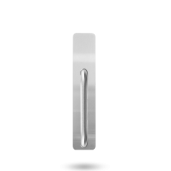 EXT PLATE 10MM RADIUS CNR - PULL HANDLE P2 OFFSET ONLY STAINLESS STEEL