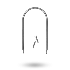 DD TECH WOOD RAIL LOOP LATCH - ROUND BLACK