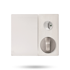 DETENTION PLATE CONCEALED FIX - PRIV IND TURN WITH KNOB 21 LH STAINLESS STEEL