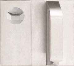 DETENTION PLATE CONCEALED FIX - STD TURN WITH PULL HANDLE LH SYNERGY STAINLESS STEEL