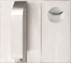DETENTION PLATE CONCEALED FIX - STD TURN WITH PULL HANDLE RH SYNERGY STAINLESS STEEL