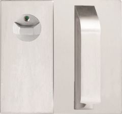 DETENTION PLATE CONCEALED FIX - PRIV IND TURN WITH PULL HANDLE LH STAINLESS STEEL