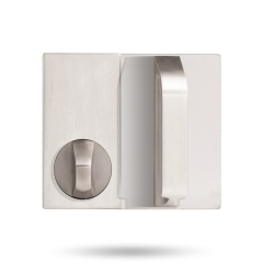 DETENTION PLATE CONCEALED FIX - PULL HANDLE AND KNOB 21 LH STAINLESS STEEL