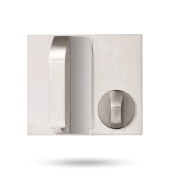 DETENTION PLATE CONCEALED FIX - PULL HANDLE AND KNOB 21 RH STAINLESS STEEL