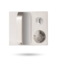 DETENTION PLATE CONCEALED FIX - STD TURN WITH PULL HANDLE AND KNOB 22 RH STAINLESS STEEL