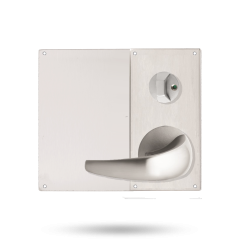 DETENTION PLATE VISIBLE FIX - PRIV IND TURN WITH LEVER 23 RH STAINLESS STEEL