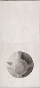 DETENTION PLATE NARROW CONCEALED FIX - KNOB 22 ONLY STAINLESS STEEL