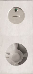 DETENTION PLATE NARROW CONCEALED FIX - PRIV IND EMERG TURN WITH KNOB 22 LH STAINLESS STEEL