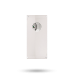 DETENTION PLATE NARROW VISIBLE FIX - PRIV IND TURN ONLY LH STAINLESS STEEL