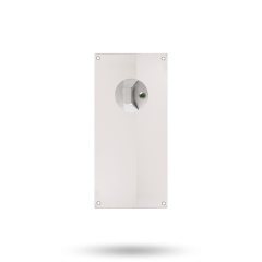 DETENTION PLATE NARROW VISIBLE FIX - PRIV IND TURN ONLY RH STAINLESS STEEL