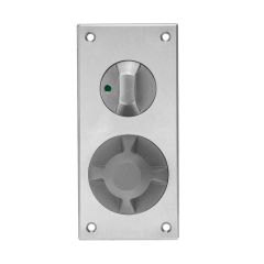 DETENTION PLATE NARROW VISIBLE FIX - PRIV IND TURN WITH LEVER 22 LH STAINLESS STEEL